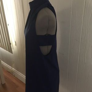 Sienna navy blue open side dress size L